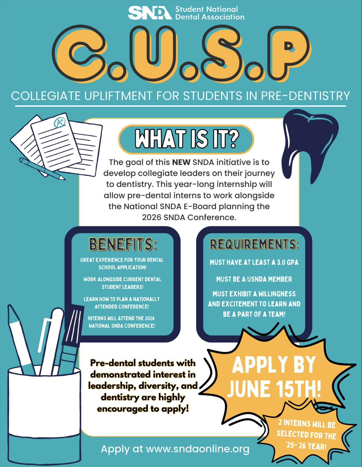 C.U.S.P. program flyer
