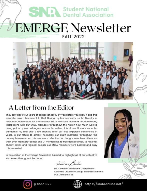 Fall 2022 EMERGE newsletter cover